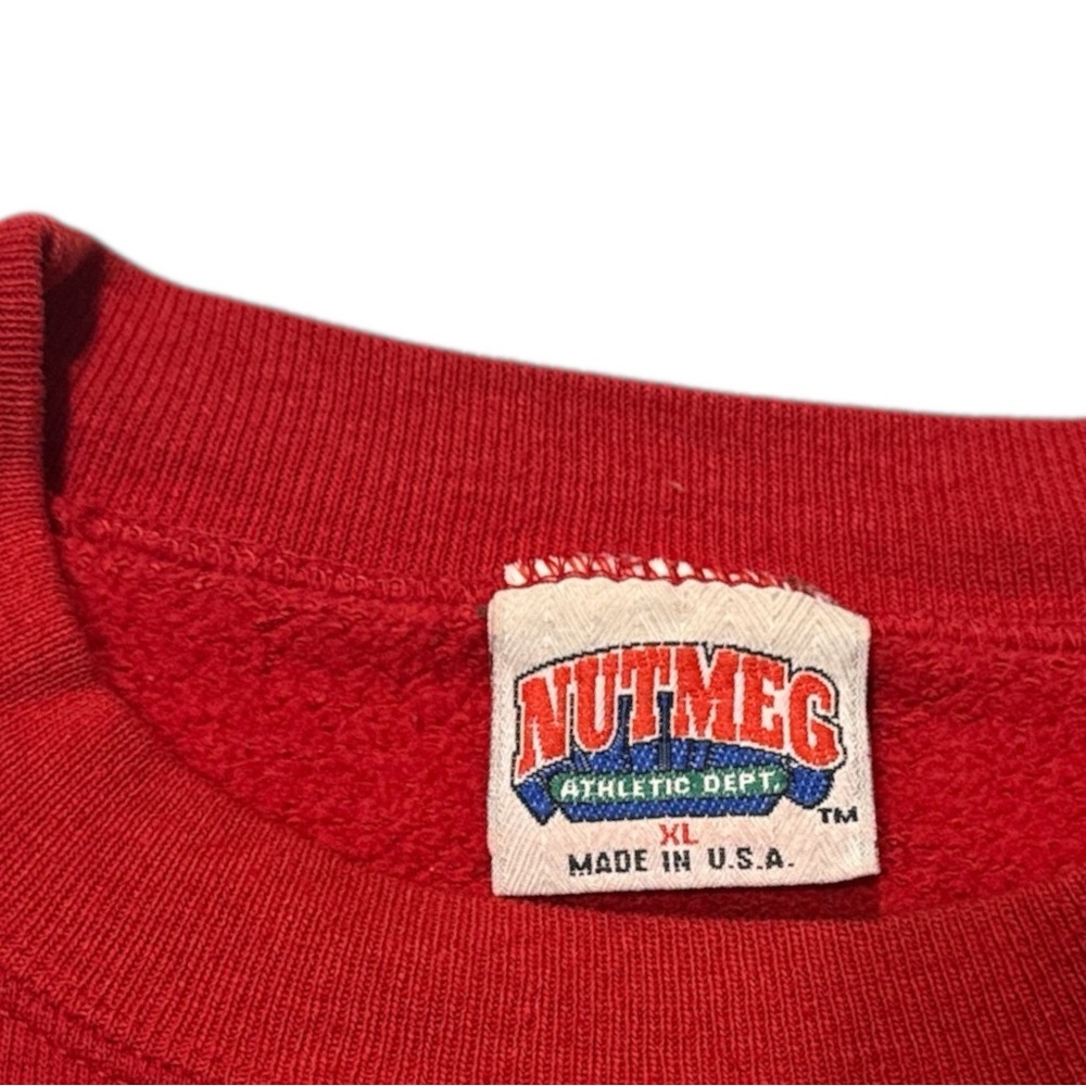 VTG San Francisco 49ers Red Sweater Made in USA XL - Picture 4 of 6